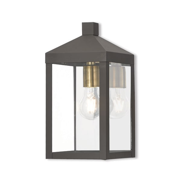 Livex Lighting Nyack 1 Light Bronze Outdoor Wall Lantern 20582-07 - main
